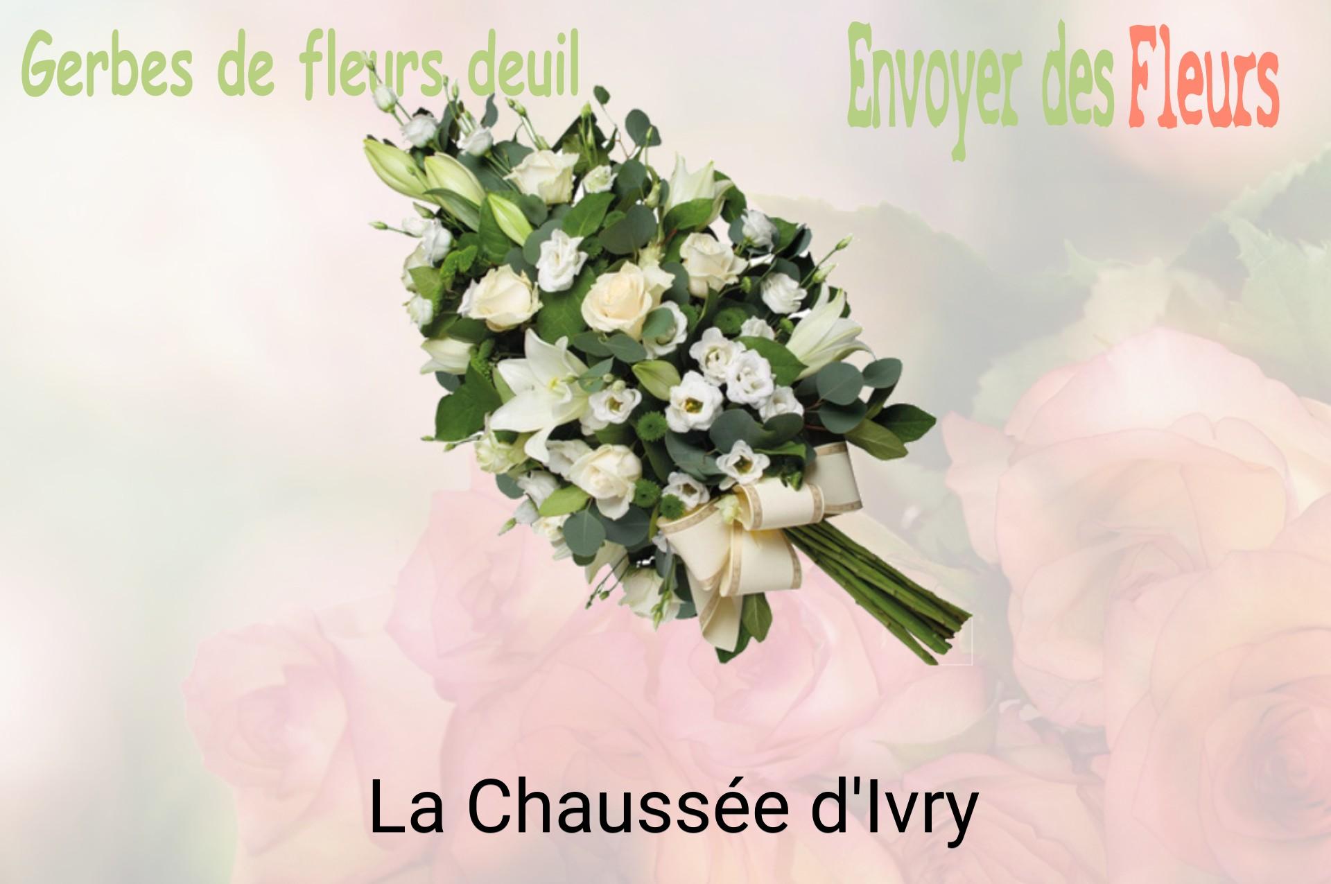 Gerbe de fleurs de deuil livrée à La Chaussée-d'Ivry
